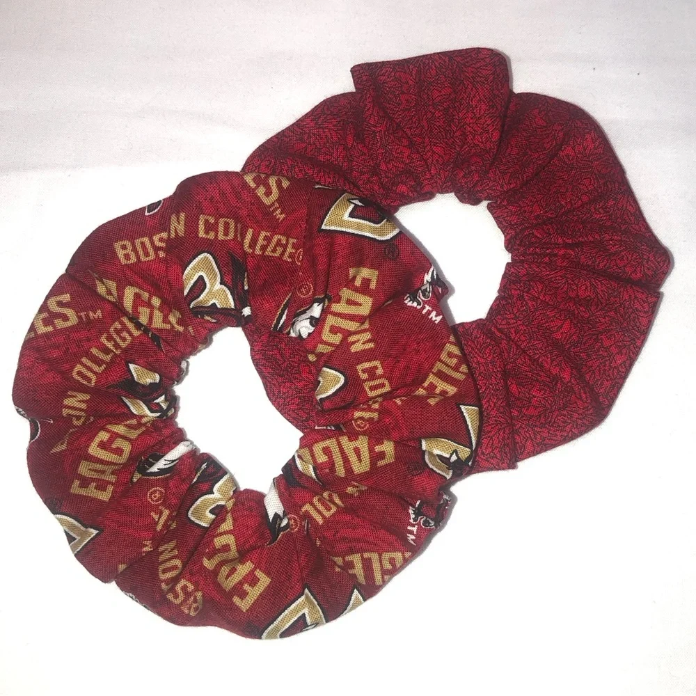 NWT Boston College Eagles Hair Scrunchies Wristbands 2 Pack Made in USA